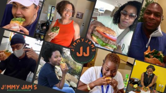 Jimmy Jam's Kale Wraps & Burgers