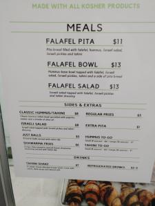 Mia's Meals - Falafel Bar - Kosher Vegan